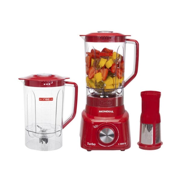 Liquidificador Mondial Turbo L-900W - 900W/ 220V - Vermelho