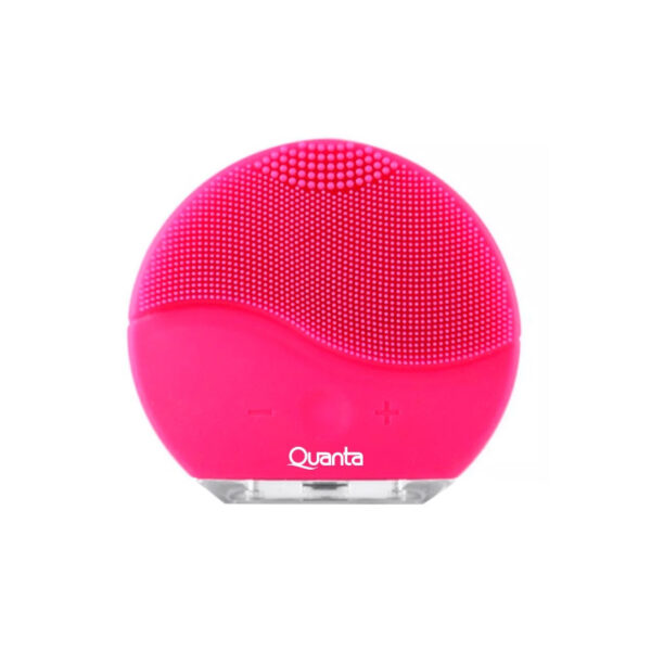 Massageador e Limpador Facial Quanta QTLMF15 - Silicone - Rosa