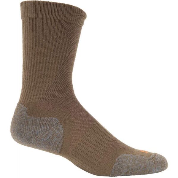 Meias 5.11 Tactical Slim Stream Crew Sock 10033-106 Dark Coyote