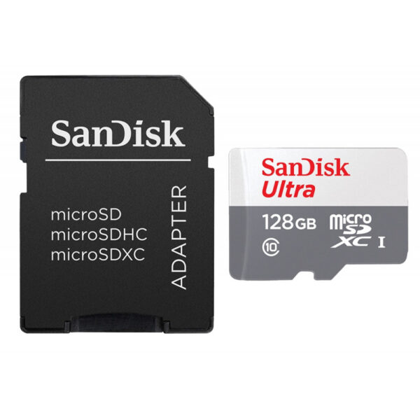 Memória Micro SDXC UHS-I Ultra SanDisk 128GB 100MB/s