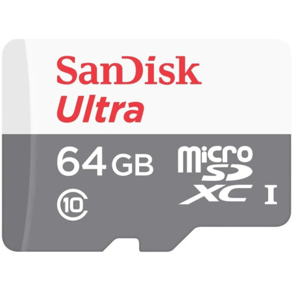 Memória Micro SDXC Ultra SanDisk 64GB 100MB/s 2x1