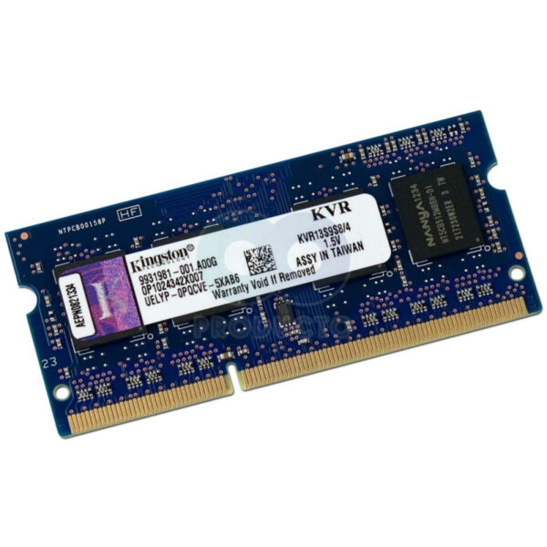 Memória P/Notebook Kingston 4GB/1333 MHz DDR3 SODIMM KVR13S9S8