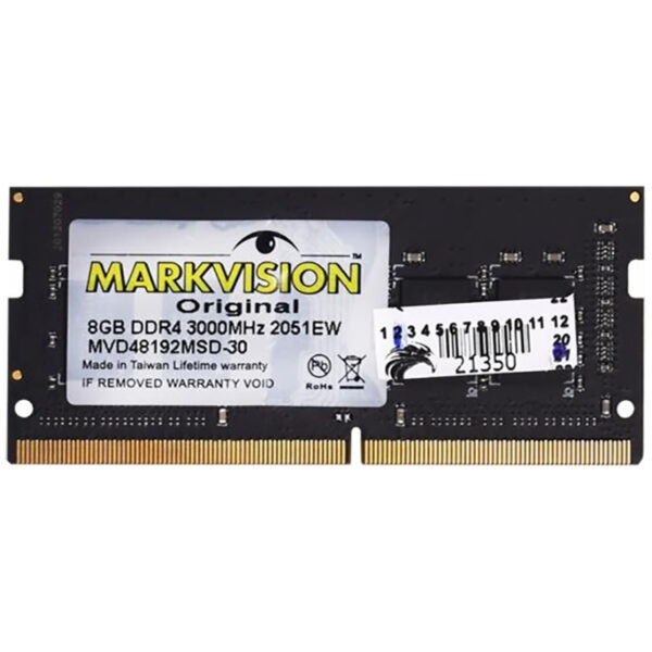 Memória para Notebook Markvision 8GB/3000MHz DDR4 MVD48192MSD-30