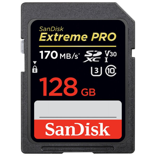 Memoria SD Sandisk 128GB Extreme Pro SDXC UHSI 170MB/s