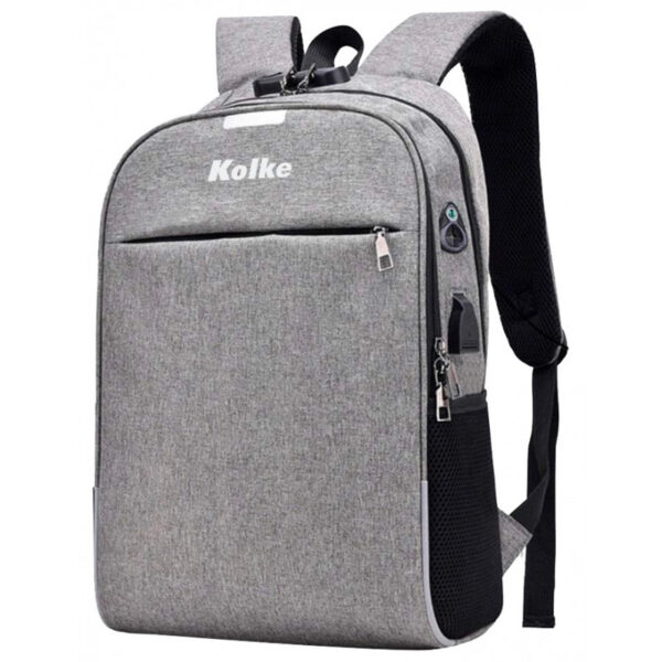 Mochila para Notebook Kolke com Cadeado KVM-339  Cinza Claro 15.6"