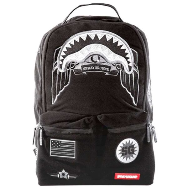 Mochila Sprayground para Notebook 15.6" Ghost Shark Army Patches 910B1316NSZ