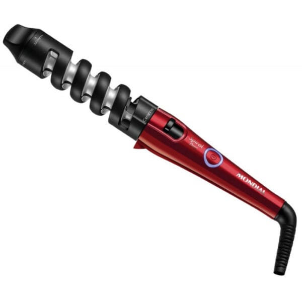 Modelador de Cachos Mondial Spiral Duo EM-09 Bivolt Vermelho/Preto