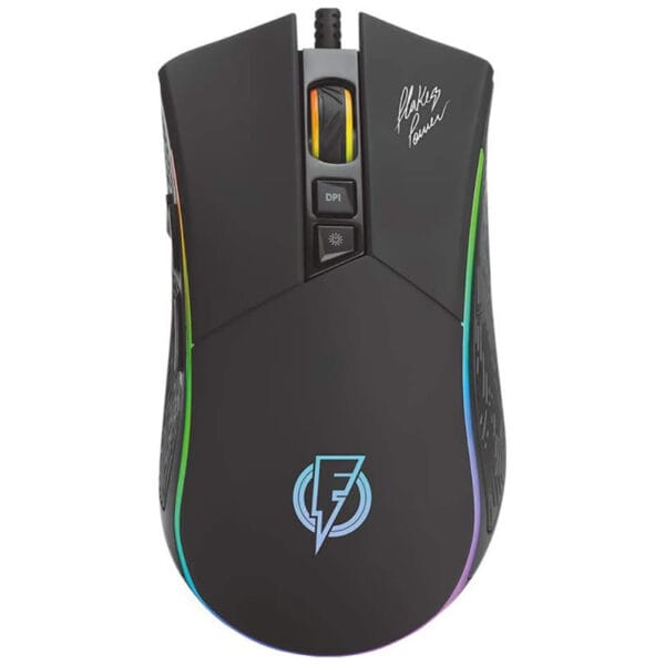 Mouse Gamer ELG FLKM001 Flakes Power EPIC RGB 4800DPI 7 botões