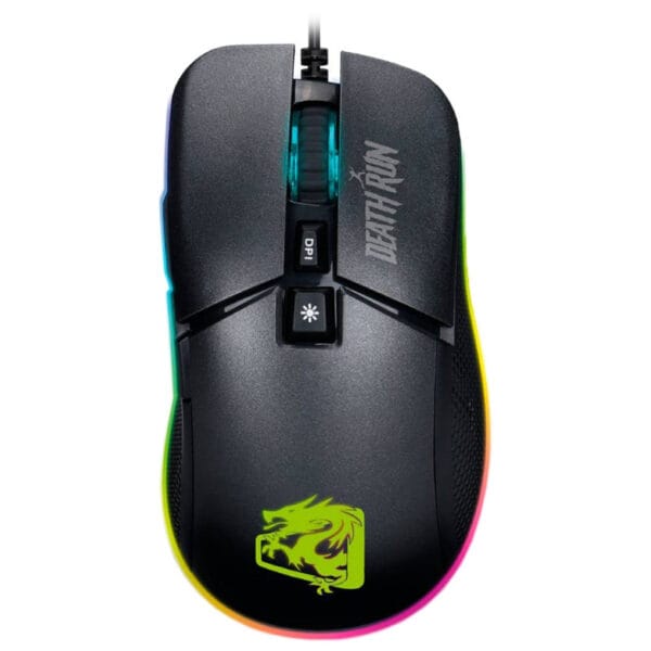 Mouse Gamer ELG MGDR Death Run 6.400 DPI USB com Fio