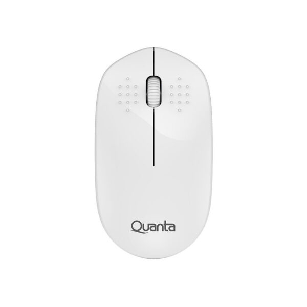 Mouse Quanta Sem Fio Click Silencioso QTMSS10 1600DPI Branco