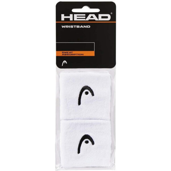 Munhequeira Head Wristband 285075-WH 2.5" - Branco