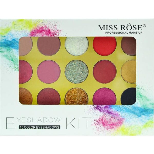 Paleta de Sombras Miss Rôse 7001-077MY2 - 15 Cores