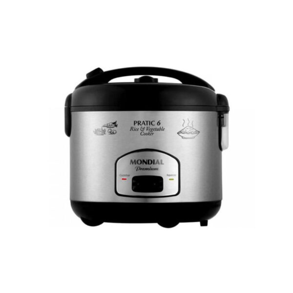 Panela de Arroz Elétrica Mondial PE-02 Inox  1.2Litros 110V