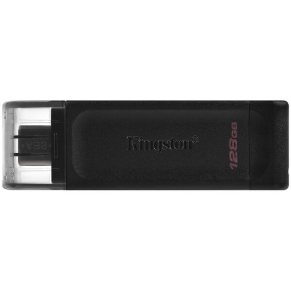 Pen Drive Kingston  DT70  128GB USB-C 3.2 Preto