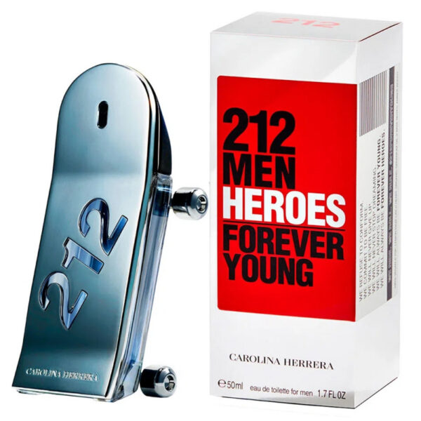 Perfume Carolina Herrera 212 Men Heroes Forever Young EDT 50mL - Masculino