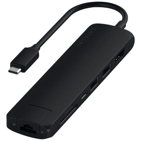 Adaptador USB-C Slim Multiport With Ethernet Hub Satechi ST-UCSMA3K