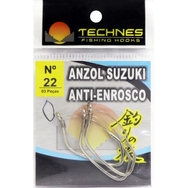 Anzol Technes Suzuki Anti-Enronso 22 (3 Pçs)