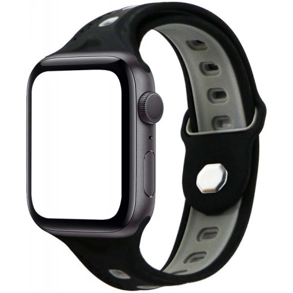 Apple Watch SWAP S6 GPS 44mm Space Gray com pulseira Fashion Black/Grey