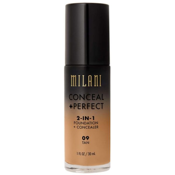 Base Liquido Milani Conceal + Perfect 2 en 1 09 Tan - 30mL