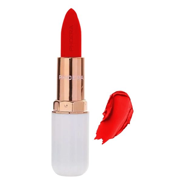 Batom Phoera Absolute Matte Lipstick 110 Flame - 3.8g