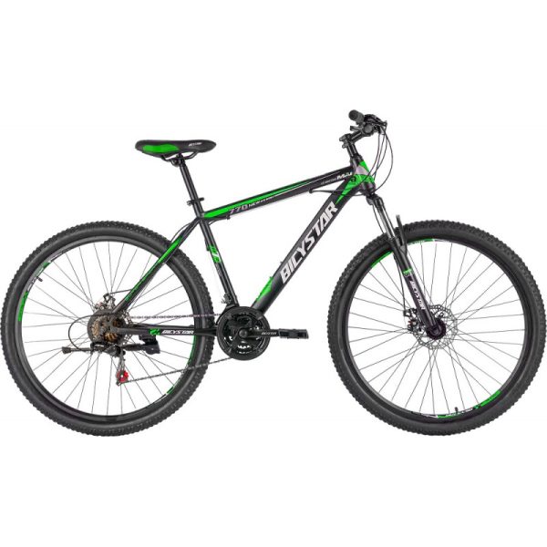 Bicicleta Aro 29 Bicystar 770 MBS00129 Black/Green (21 Marchas)