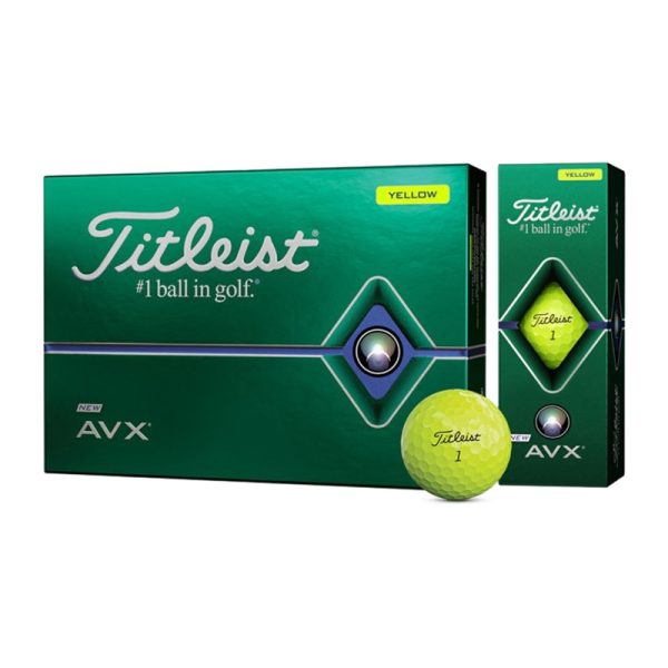 Bola de Golfe Titleist AVX Amarelo (12 Unidades)