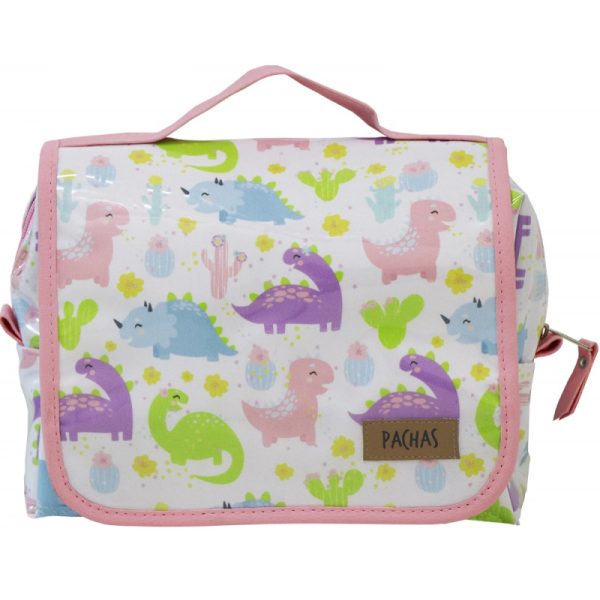 Bolsa de Mão Pachas Organizador Hope PA18 Dinossauro - Rosa