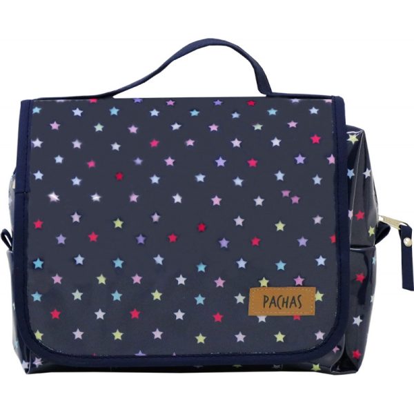 Bolsa de Mão Pachas Organizador Hope PA18 Estrelas Coloridas - Azul Marinho