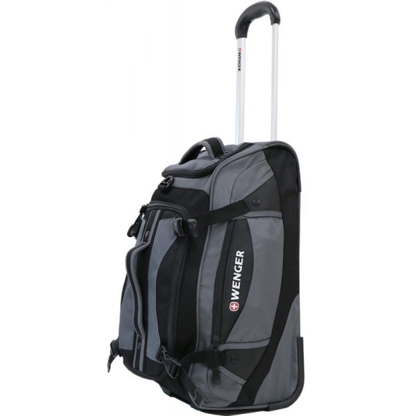 Bolsa de Viajem com Rodas Wenger 51cm SA7071 Cinza/Preto