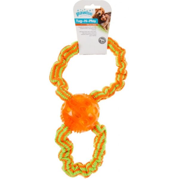 Brinquedo para cachorros Laranja 32 Cm - Pawise Tug N Play 14538