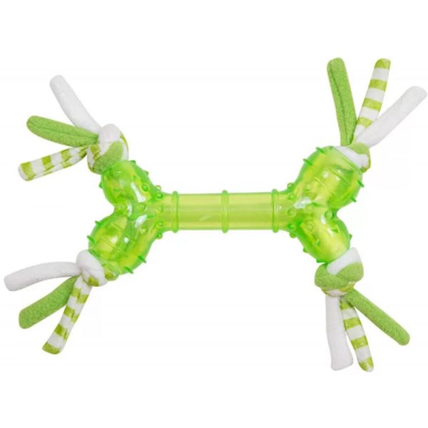 Brinquedo para cachorros Osso Verde 28cm - Pawise Toss Tugger 14570