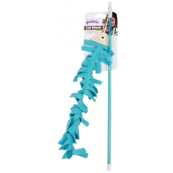 Brinquedo para Gatos - Pawise Cat Wand 28228 Azul Claro