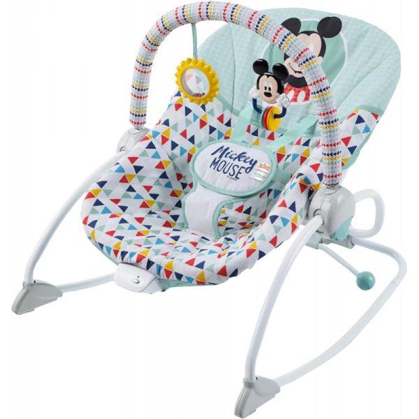 Cadeirinha de Balanço para Bebê Bright Starts Disney Mickey Mouse Happy Triangles