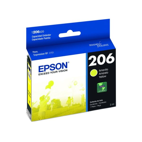 Cartucho De Tinta Epson T206420 2ml - Amarelo