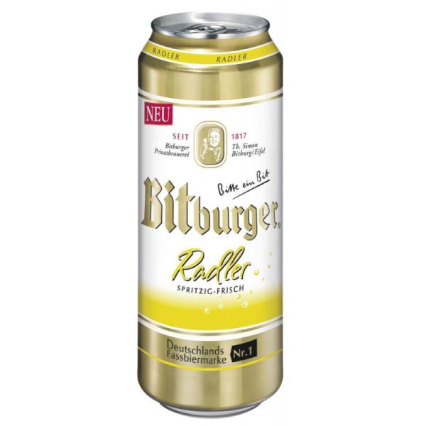 Cerveja Bitburger Radler Lata 500 mL