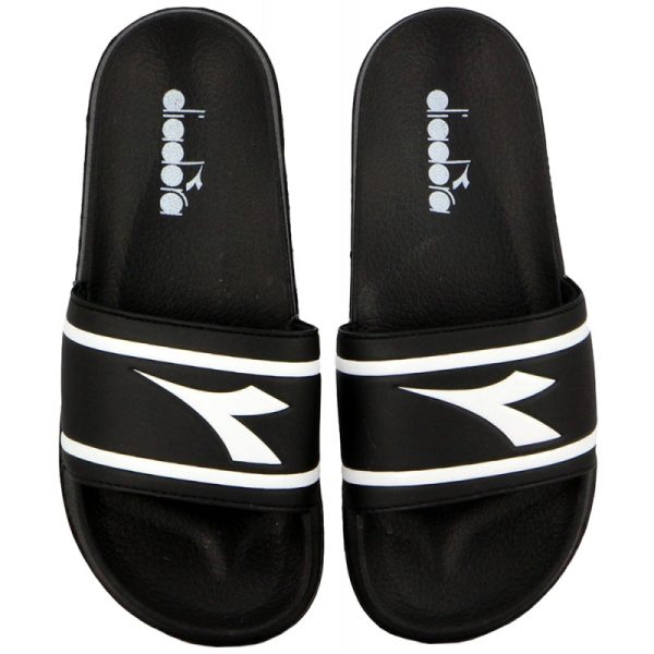 Chinelo Diadora ISQUIA-2-L-7111 Black/White - Masculino