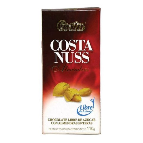 Chocolate Costa Nuss Amêndoas Sim Açúcar 110g