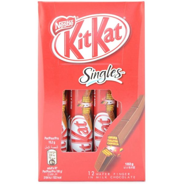 Chocolate Nestle KitKat Singles 182g - 12 Wafer