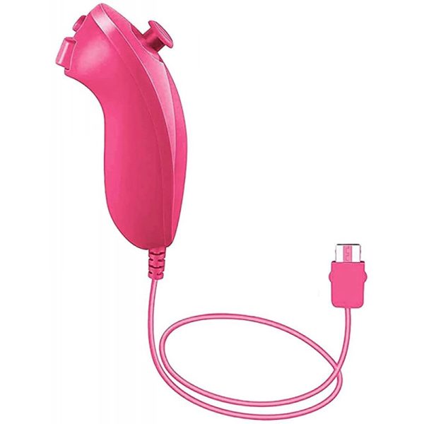 Controle Nintendo Wii PG Nunchuck RVL-004 Rosa