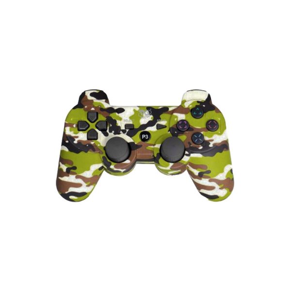 Controle Play Game Sem Fio Dualshock PS3 - Verde Camuflado