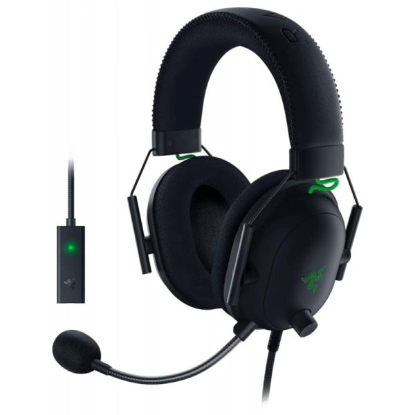 Fone de Ouvido Razer BlackShark V2 + USB Sound Card RZ04-03230100-R3U1 Preto