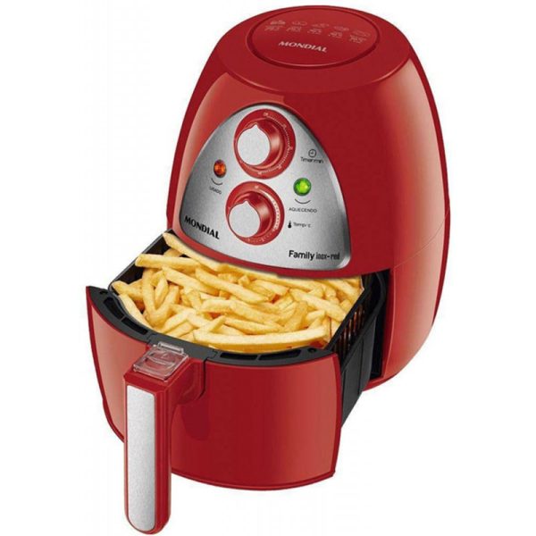 Fritadeira Elétrica Mondial Family Inox-red 4 Litros AF-14 - 220/ 60 Hz