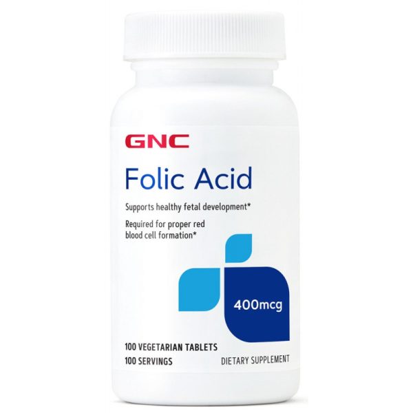 GNC Folic Acid 400MCG (100Tabletas)