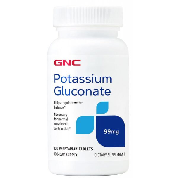 GNC Potassium Gluconate 99MG (100 Tabletas)