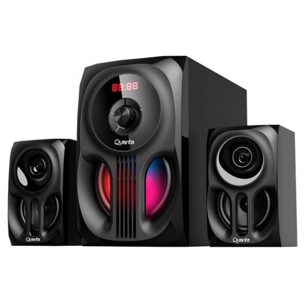 Home Theater Quanta QTHTB202 2.1 canais Bluetooth/FM/USB/SD/RGB Bivolt