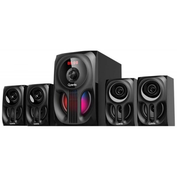 Home Theater Quanta QTHTB204 4.1 canais Bluetooth/FM/USB/SD/RGB Bivolt