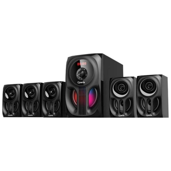 Home Theater Quanta QTHTB205 5.1 canais Bluetooth/FM/USB/SD/RGB Bivolt