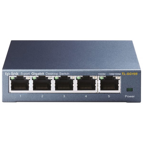 Hub Switch TP-Link TL-SG105 Desktop 5 Portas 10/100/1000Mbps