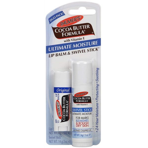 Kit Bálsamo Palmer's Ultimate Moisture Lip Balm & Swivel Stick (4g - 14g)