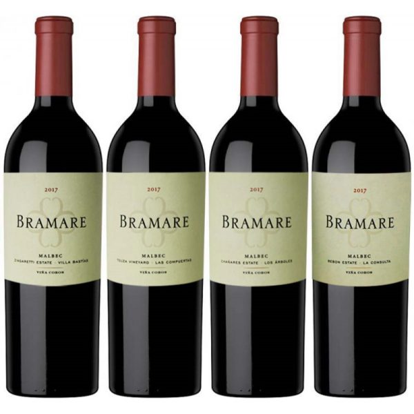 Kit Cobos Bramare Malbec 2017 Terroir Collection (4 garrafas)